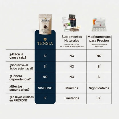 TENSIA™ Cápsulas de Ajo Negro | Reduce la Presión Arterial de Forma Natural